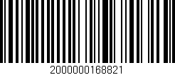 Código de barras (EAN, GTIN, SKU, ISBN): '2000000168821'