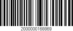 Código de barras (EAN, GTIN, SKU, ISBN): '2000000168869'