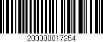 Código de barras (EAN, GTIN, SKU, ISBN): '200000017354'