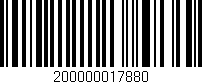 Código de barras (EAN, GTIN, SKU, ISBN): '200000017880'