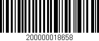 Código de barras (EAN, GTIN, SKU, ISBN): '200000018658'
