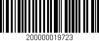 Código de barras (EAN, GTIN, SKU, ISBN): '200000019723'