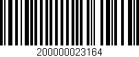 Código de barras (EAN, GTIN, SKU, ISBN): '200000023164'