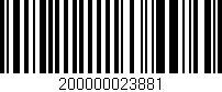 Código de barras (EAN, GTIN, SKU, ISBN): '200000023881'