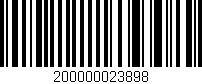 Código de barras (EAN, GTIN, SKU, ISBN): '200000023898'