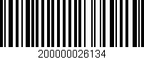 Código de barras (EAN, GTIN, SKU, ISBN): '200000026134'