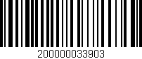 Código de barras (EAN, GTIN, SKU, ISBN): '200000033903'
