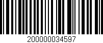 Código de barras (EAN, GTIN, SKU, ISBN): '200000034597'