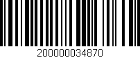 Código de barras (EAN, GTIN, SKU, ISBN): '200000034870'