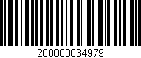 Código de barras (EAN, GTIN, SKU, ISBN): '200000034979'