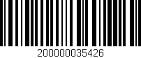 Código de barras (EAN, GTIN, SKU, ISBN): '200000035426'