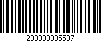 Código de barras (EAN, GTIN, SKU, ISBN): '200000035587'