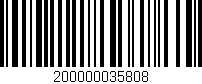 Código de barras (EAN, GTIN, SKU, ISBN): '200000035808'