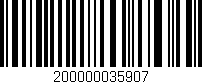 Código de barras (EAN, GTIN, SKU, ISBN): '200000035907'
