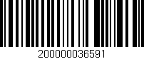 Código de barras (EAN, GTIN, SKU, ISBN): '200000036591'