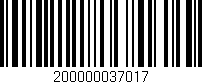Código de barras (EAN, GTIN, SKU, ISBN): '200000037017'