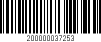Código de barras (EAN, GTIN, SKU, ISBN): '200000037253'