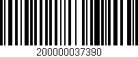 Código de barras (EAN, GTIN, SKU, ISBN): '200000037390'