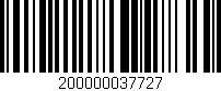 Código de barras (EAN, GTIN, SKU, ISBN): '200000037727'