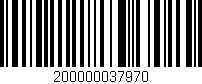 Código de barras (EAN, GTIN, SKU, ISBN): '200000037970'