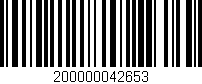 Código de barras (EAN, GTIN, SKU, ISBN): '200000042653'