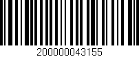 Código de barras (EAN, GTIN, SKU, ISBN): '200000043155'