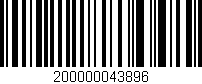 Código de barras (EAN, GTIN, SKU, ISBN): '200000043896'