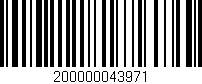 Código de barras (EAN, GTIN, SKU, ISBN): '200000043971'