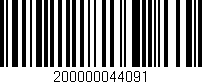 Código de barras (EAN, GTIN, SKU, ISBN): '200000044091'