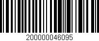 Código de barras (EAN, GTIN, SKU, ISBN): '200000046095'
