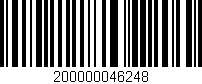 Código de barras (EAN, GTIN, SKU, ISBN): '200000046248'