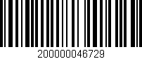 Código de barras (EAN, GTIN, SKU, ISBN): '200000046729'