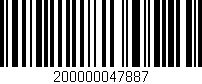 Código de barras (EAN, GTIN, SKU, ISBN): '200000047887'