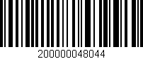 Código de barras (EAN, GTIN, SKU, ISBN): '200000048044'