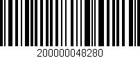 Código de barras (EAN, GTIN, SKU, ISBN): '200000048280'