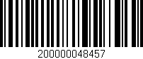 Código de barras (EAN, GTIN, SKU, ISBN): '200000048457'