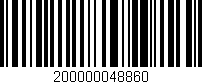 Código de barras (EAN, GTIN, SKU, ISBN): '200000048860'