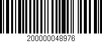 Código de barras (EAN, GTIN, SKU, ISBN): '200000048976'