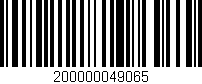 Código de barras (EAN, GTIN, SKU, ISBN): '200000049065'