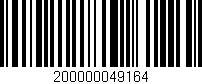 Código de barras (EAN, GTIN, SKU, ISBN): '200000049164'