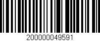 Código de barras (EAN, GTIN, SKU, ISBN): '200000049591'