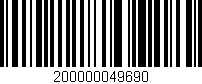Código de barras (EAN, GTIN, SKU, ISBN): '200000049690'