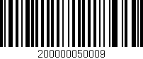 Código de barras (EAN, GTIN, SKU, ISBN): '200000050009'