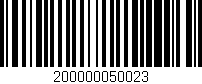 Código de barras (EAN, GTIN, SKU, ISBN): '200000050023'