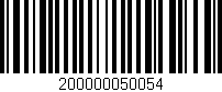 Código de barras (EAN, GTIN, SKU, ISBN): '200000050054'