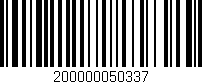 Código de barras (EAN, GTIN, SKU, ISBN): '200000050337'