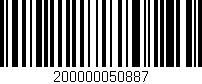 Código de barras (EAN, GTIN, SKU, ISBN): '200000050887'