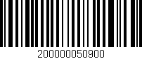 Código de barras (EAN, GTIN, SKU, ISBN): '200000050900'