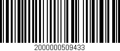 Código de barras (EAN, GTIN, SKU, ISBN): '2000000509433'
