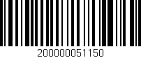 Código de barras (EAN, GTIN, SKU, ISBN): '200000051150'